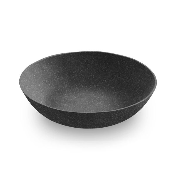 Abode Homewares Design DN22904174 Ethical Unbreakable Tableware, BPA Free, Matte Black Bowl, Plate, Serving Bowl, Cereal Bowl, Diameter 9.1 inches (23 cm), Safe for Kids, Cafe Tableware, Lightweight,