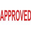 Colop "Approved" Green Line Word Stamp - Red
