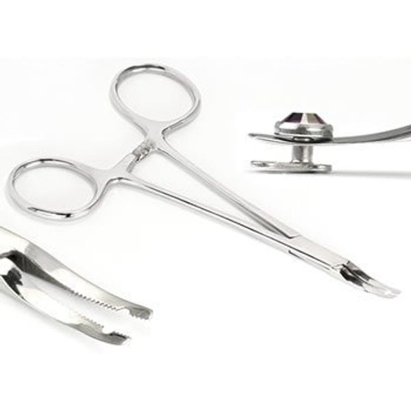 Microdermal Anchor Holding Body Piercing Forcep