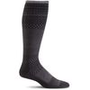 Sockwell Women's Micro Grade Moderate Graduated Compression Sock, Black - M/L