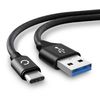 CELLONIC® USB Tablet Charger Replacement for Google Pixel C 2m Fast Charging 3A USB C Type C Data Cable Adapter - Black