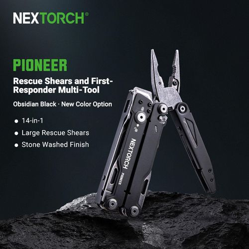 NEXTORCH PIONEER 14-IN-1 Multi-tools Full-Size,Versatile Multi-tool Set with Scissors Needle Nose Pliers Pocket Clip Multi-tool