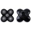 Men Electric Shavers Replacement Heads 5 in 1 Razor Replaceable Alternate Floating Washable Blade Trimmers Head (Black-1pcs)