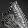 AquaDance Multi-Setting Oil Rubbed Bronze Rainfall Shower Head Combo – 6 FT Hose