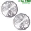 2 Pack -10" x 60T Carbide Tip Brush Blades For Cutter Trimmer Weed Eater Replace