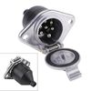 AUTO 7 Pin Trailer Plug Universal Wiring Connector Adapter Socket+24v n type socket+trailer connector+trailer lights socket