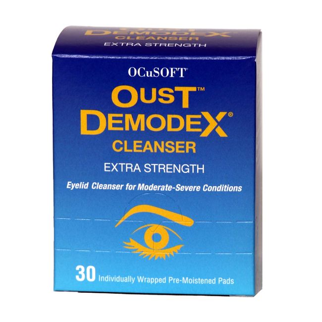 Oust Demodex Cleanser Pre-Moistened Pads 30ct