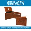 Rico Industries NCAA Texas Tech Red Raiders Embossed Leather Billfold Wallet, Brown