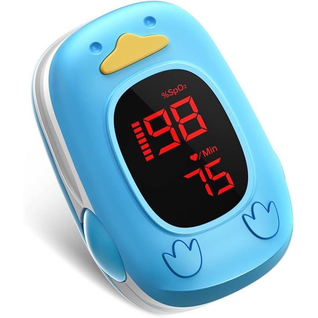 Kids Pulse Oximeter Bluetooth Fingertip Baby SpO2 PR Blood Heart Oxygen Monitor