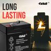 Casil 6V 4Ah Replacement Battery Compatible with Dynacraft Spiderman Car Model #8802-08 2 Pack