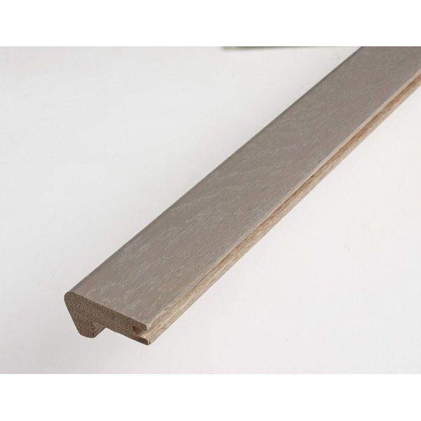 Solid Oak Stair Step Nosing for 15mm Engineered & Solid Floors T&G (Medium Grey)