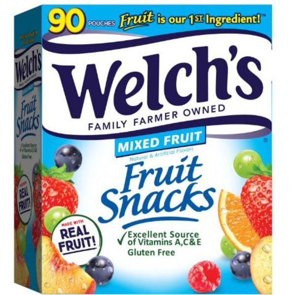 Welch's Mixed Fruit Fruit Snack 0.8 oz 90 pk