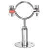 sourcing map Wall Mount Ceiling Mount Pipe Support, 304 Stainless Steel Adjustable Pipe Bracket Clamp for 48-51mm Pipe