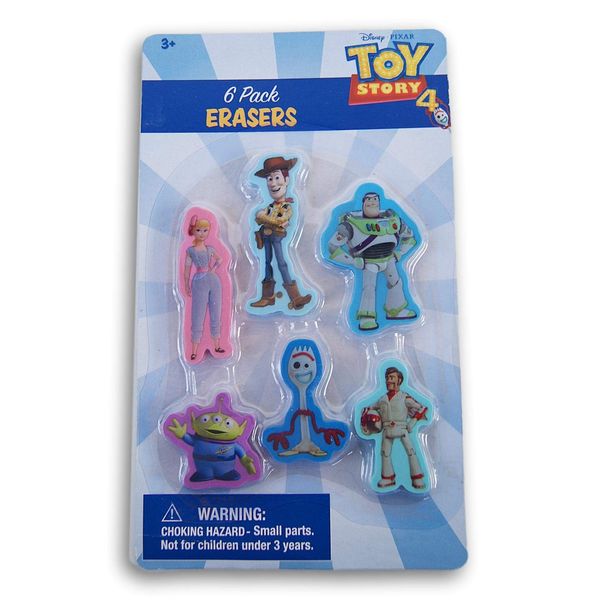 Toy Story 4 Character Shapes Eraser Set - 6 Count