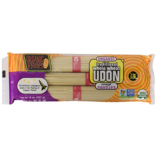 Organic Planet Traditional Whole Wheat Udon Pasta, 8 Ounce - 12 per case.