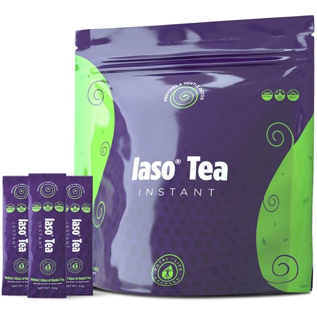 TLC Total Life Change IASO Natural Detox Instant Herbal Tea 25 packs