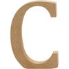 Creativ MDF Letter (13cm H, 2cm Thick) -C, Wood Brown, 9 x 2 x 13 cm