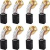 CB51 Carbon Brushes Replacement and Spring Fittings for Power Tools (8 Pcs)