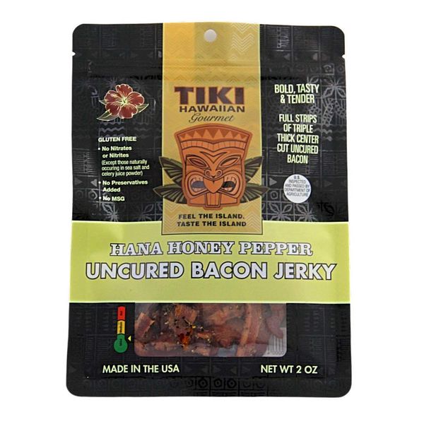 Tiki Hawaiian Gourmet Jerky | Hana Honey Pepper (Bacon)