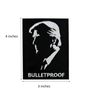 Bulletproof President Embroidered Iron on Patches 2 Pack