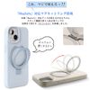 ZENIX DESIGN TECH iPhone 15 Plus Case, Magnet, Ring, Stand, Back Storage, Silicone, Compatible with Magsafe, ZX-softhinge (Blue Gray)
