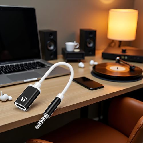 Enyolidimk 3.5mm USB to Aux Adapter 3.5mm Analog Cable Type-C Converter Earphone Compatible with MP3 Players Aux Adapter,CD Players, Laptops, Tablets, Smartphone,Headphone Adapters (Black)