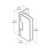 Oil Rubbed Bronze Petite 044 Series Wall Mount Offset Back Plate Hinge