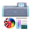 Brother SDX125E ScanNCut DX Electronic Cutting Machine with Vinyl Sheets Bundle