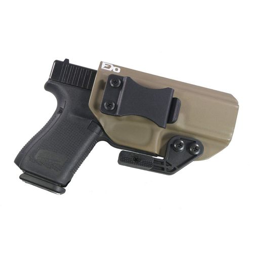 Fierce Defender IWB Kydex Holster Compatible with Glock 19 23 32 -The Paladin Series -Made in USA- GEN 5 Compatible (Flat Dark Earth)
