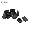 sourcing map Plastic Plug End Caps 30mm x 20mm Rectangular Furniture Table Chair Legs 12Pcs