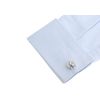 KnBoB Men Cufflinks Plane Silver Cufflinks Tuxedo Shirts Cufflinks