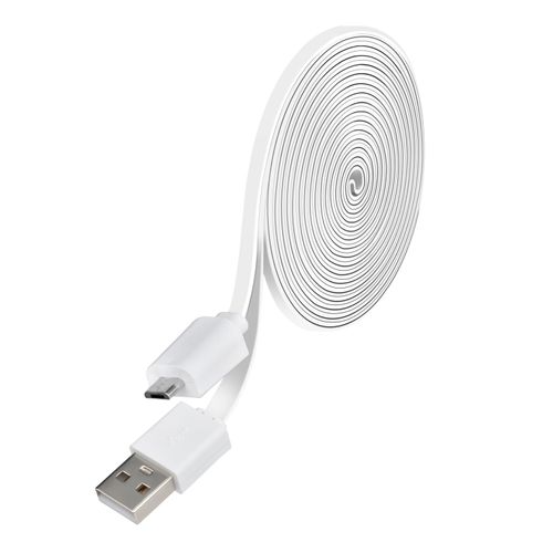 PowGrow 10ft Power Charge Cable Compatible with Ring Indoor Cam(2nd Gen), NOT for 1st Generation, White, 1 Pack