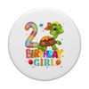2th Birthday Turtle 2 Years Old Girls Turtle PopSockets Swappable PopGrip