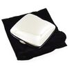 Especially For You 7cm Silver Plated Engraveable Square Compact Mirror With Black Felt Pouch