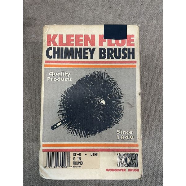 Worchester Brush Chimney Brush 6 Inch Steel Round NOS New Made In USA