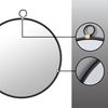 FirsTime & Co.® Marshall Black Round Mirror, American Crafted, Satin Black, 32.5 x 1 x 36