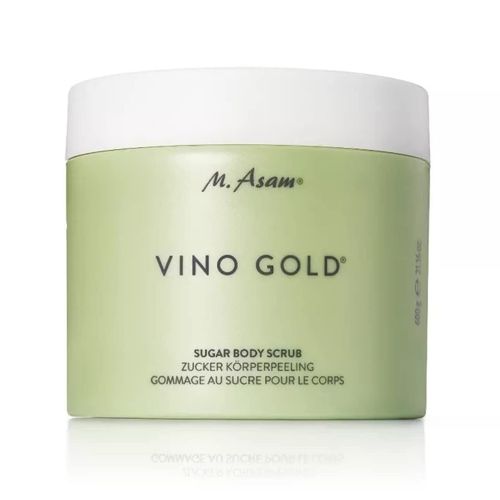 M. Asam VINO GOLD Sugar Body Scrub (600 g) - Gently Removes Dead Skin Dandruff for Instantly Smoother & Smooth Skin, with Natural Sugar Crystals & Vitamin E, Vegan Body Care