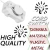 Acmerota 6Pcs Side Pull Cord Switch 2A Recessed Pull Chain Cord Switch Side Action Pull Cord Light Switches On/Off Mini Pull Switch for Bathroom Light, Pendant Lights