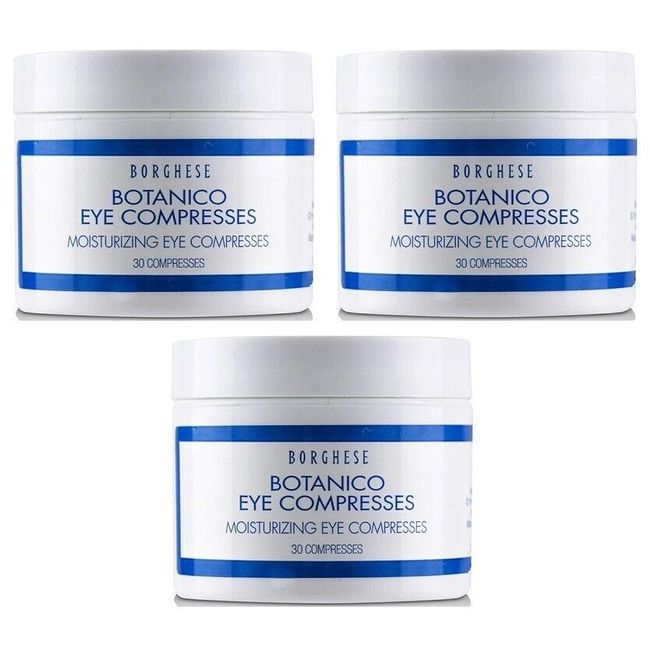 3 Pack- Borghese Botanico Moisturizing Eye Compresses 30 Ct