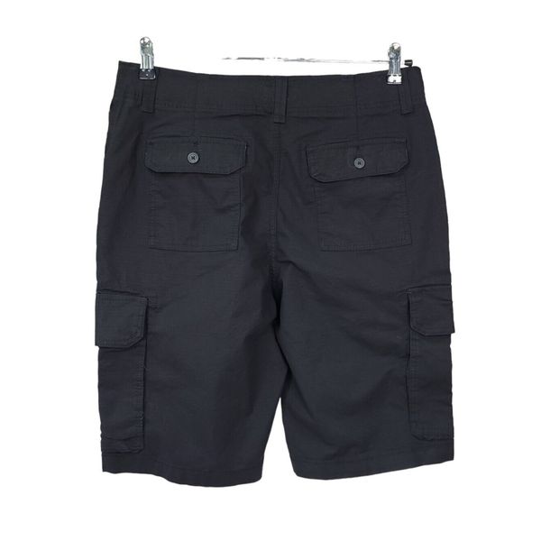 Goodfellow & Co Cargo Shorts sz W 28 Black 11" Inseam Flat Front Big Boys Size