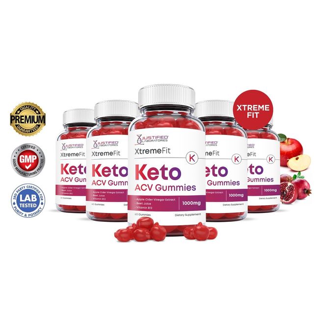 Xtreme Fit Keto ACV Gummies 1000MG Apple Cider Vinegar 300 Gummys