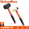ValueMax 2PIECES Rubber Mallets 35mm Double-Faced Soft Mallet 16oz Rubber Mallet