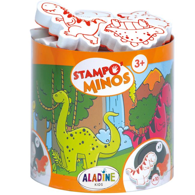 Aladine - 85123 - Loisir Créatif - Stampominos - Dinosaure