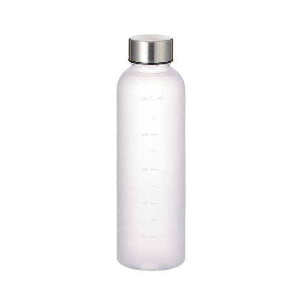 Graduated Frost Bottle 570ml (Clear) | Frost Bottle Plastic Bottle Mug Bottle Water Bottle Portable Running Bicycle Sports Outdoor Training Shaker Shaker Bottle Protein