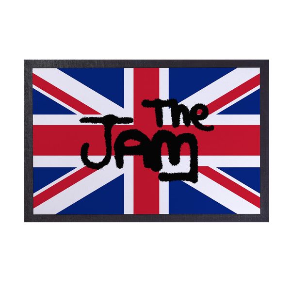 L&S PRINTS The Jam Union Jack Design - Door Mat - 60cm x 40cm