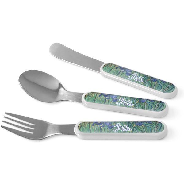 Personalized Irises (Van Gogh) Kid's Flatware