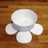 Daisy Placemat Set - Matt Latte 4 Placemats Standard 28cm