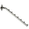 18" L Chrome 7 Ball Wall Mount Waterfall Square Tube Faceout Hook - 1 Unit