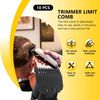 Suifaqi 10 Pcs Hair Clipper Guards Cutting Combs for Pilot/Pro Basic/Pro Series 79775,79060 - Black