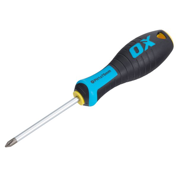 OX Pro Phillips Screwdriver PH1 x 75mm